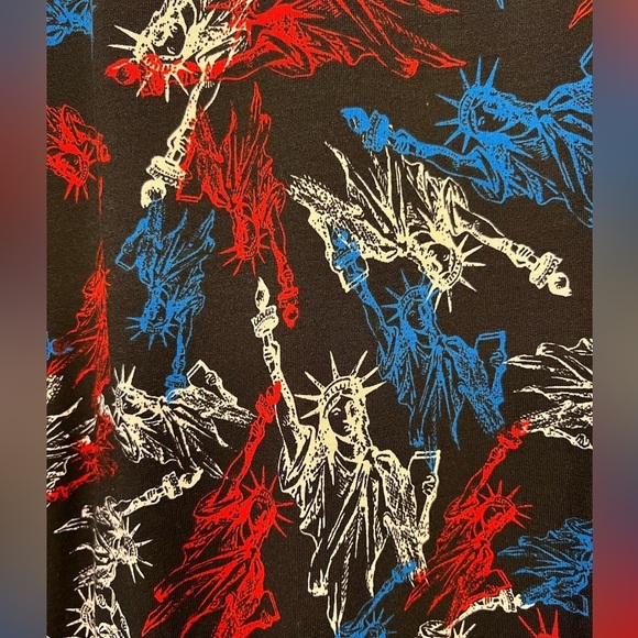 LuLaRoe Patriotic Julia Dress Size Large - Picture 3 of 9